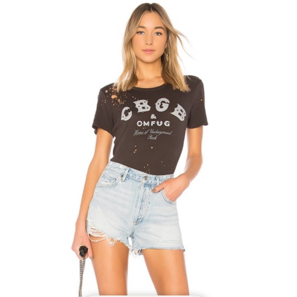 REVOLVE/ AGOLDE short-  Jaden high rise cut off